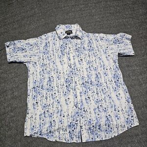 Daniel Cremieux Men's Shirt with Blue and White Pattern